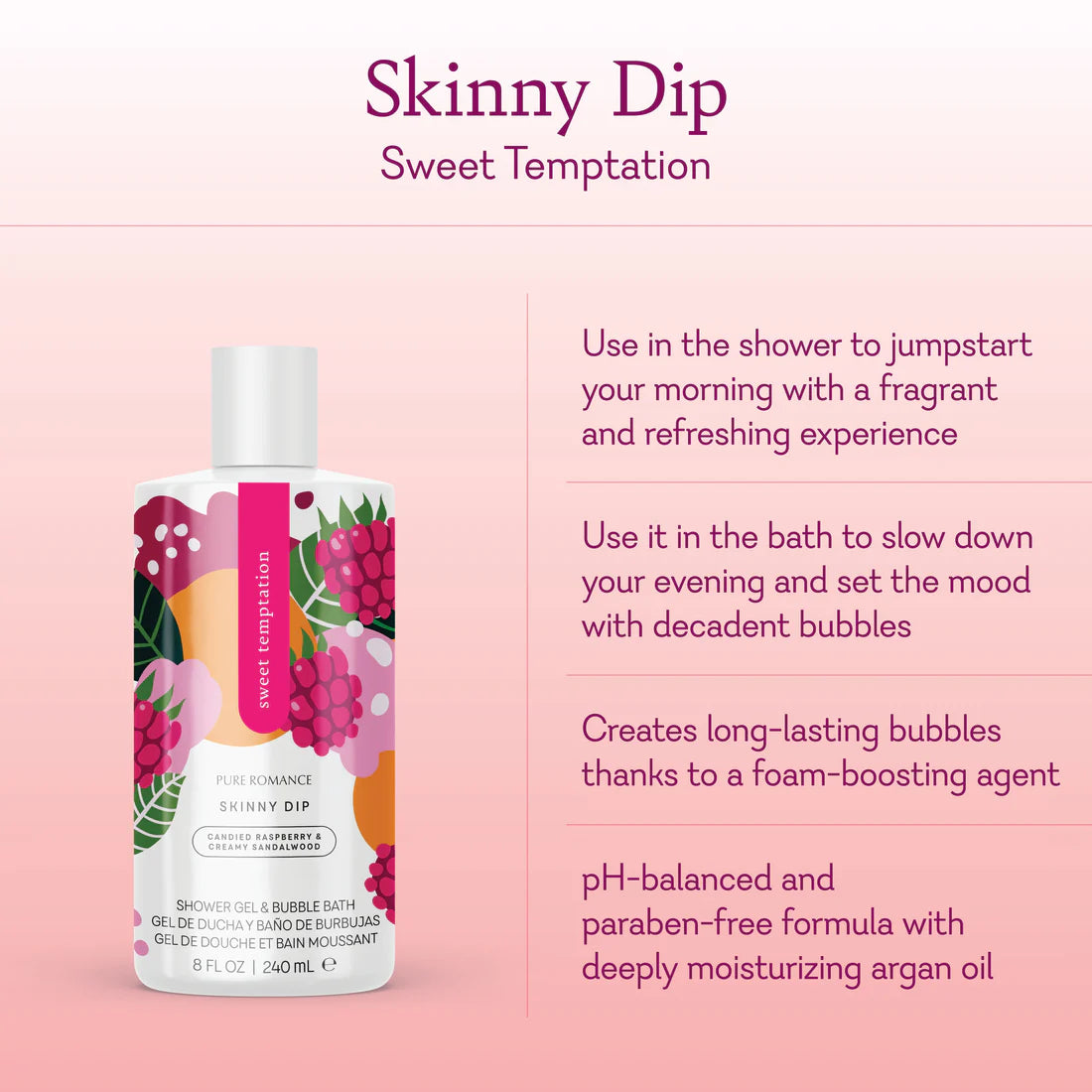 Shower Gel & Bubble Bath -Sweet Temptation