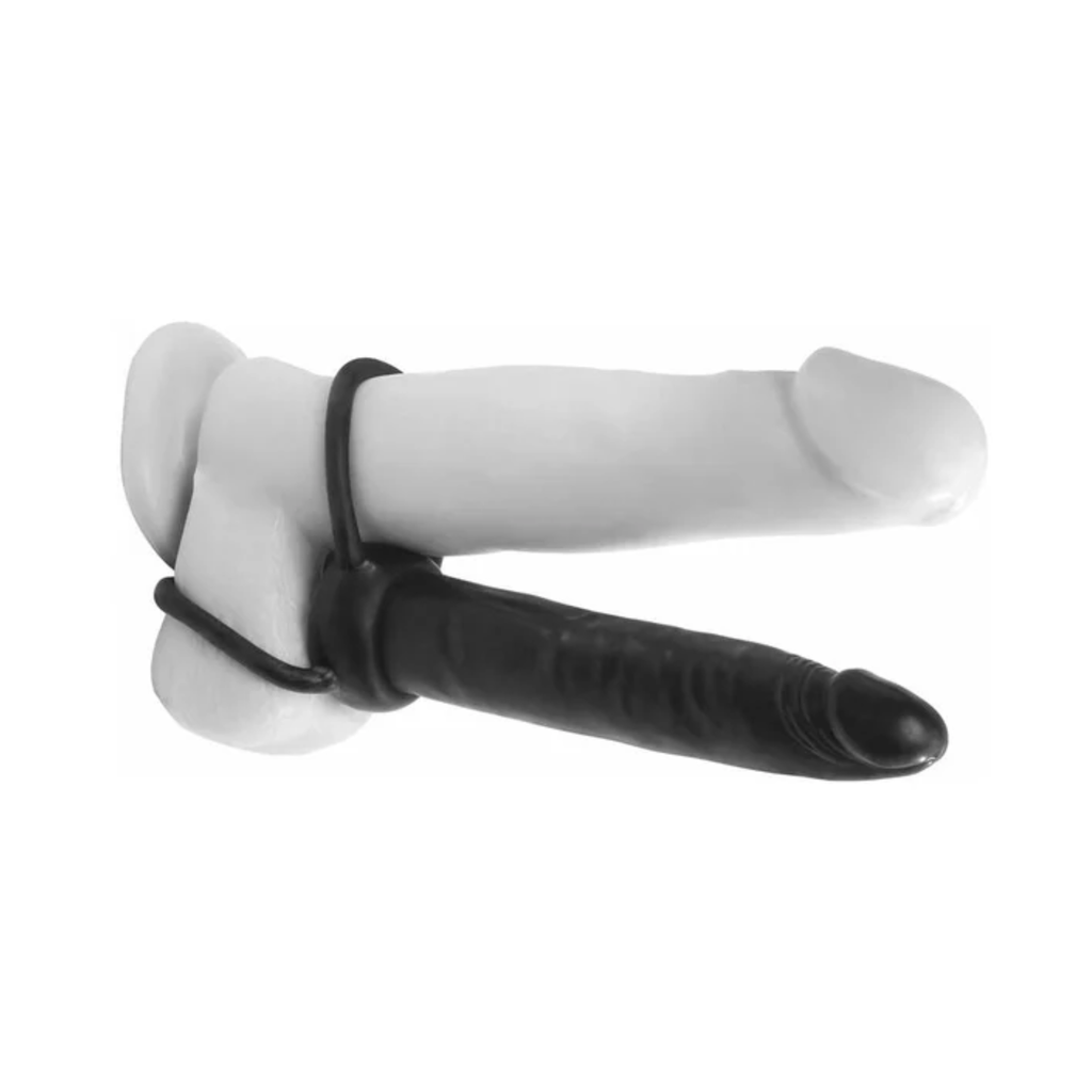 Double Trouble 6 in. Dual-Entry Strap-On Dildo