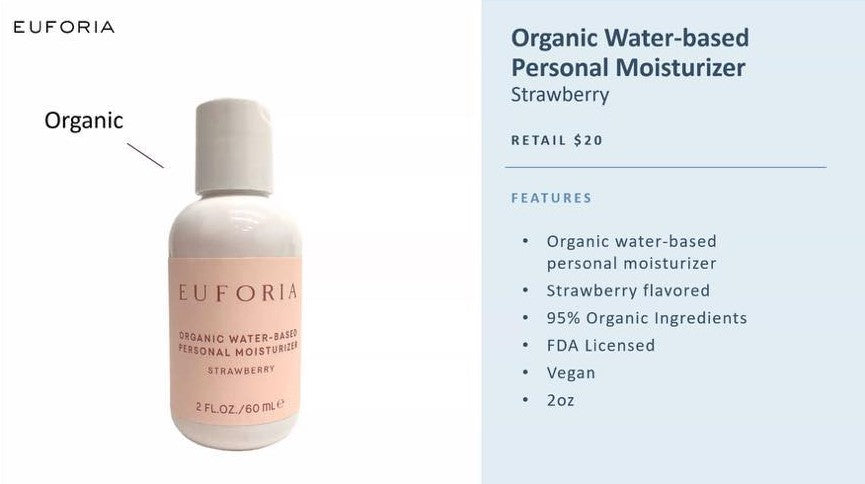 Euforia - Organic Water Based Personal Moisturizer