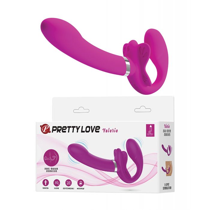 Pretty Love Valerie Vibrating Strapless Strap On