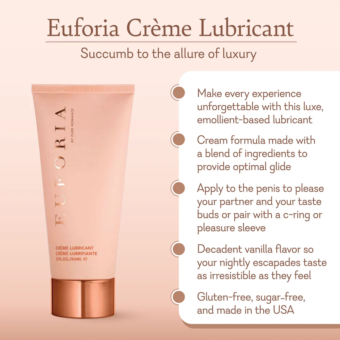 Euforia Crème Lubricant