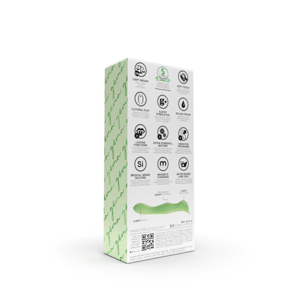 Nobü Essentials – Gëma C-Spot & G-Spot Vibe – Green
