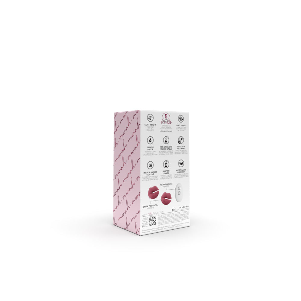 Nobü Essentials – Mwah (Vibrating Nipple Clamps with Rechargeable Remote Control)