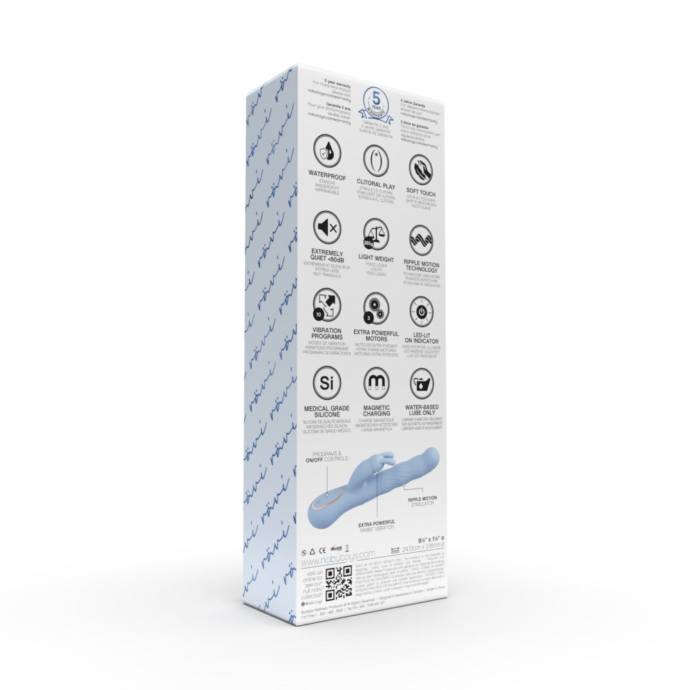 Nobü Essentials – Rävi – Waving Rabbit Dual Vibe – Light Blue