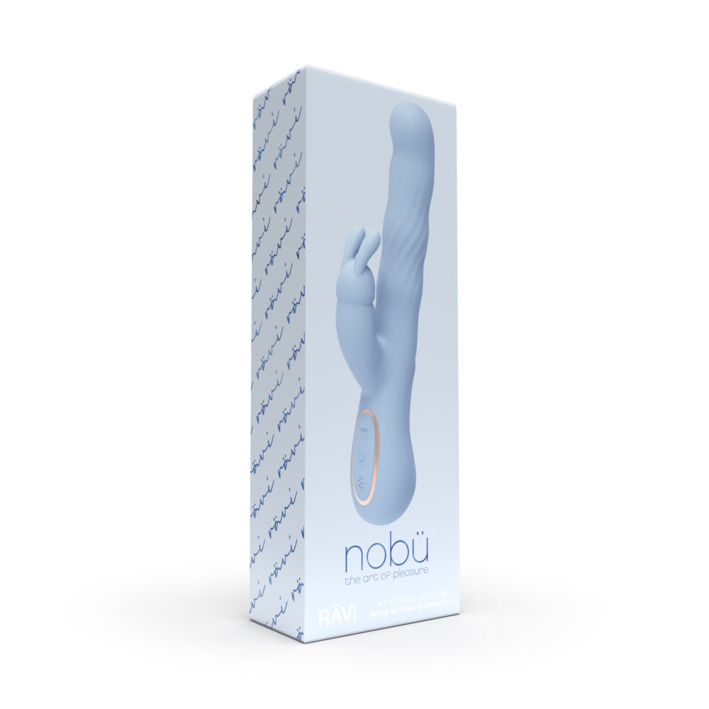 Nobü Essentials – Rävi – Waving Rabbit Dual Vibe – Light Blue