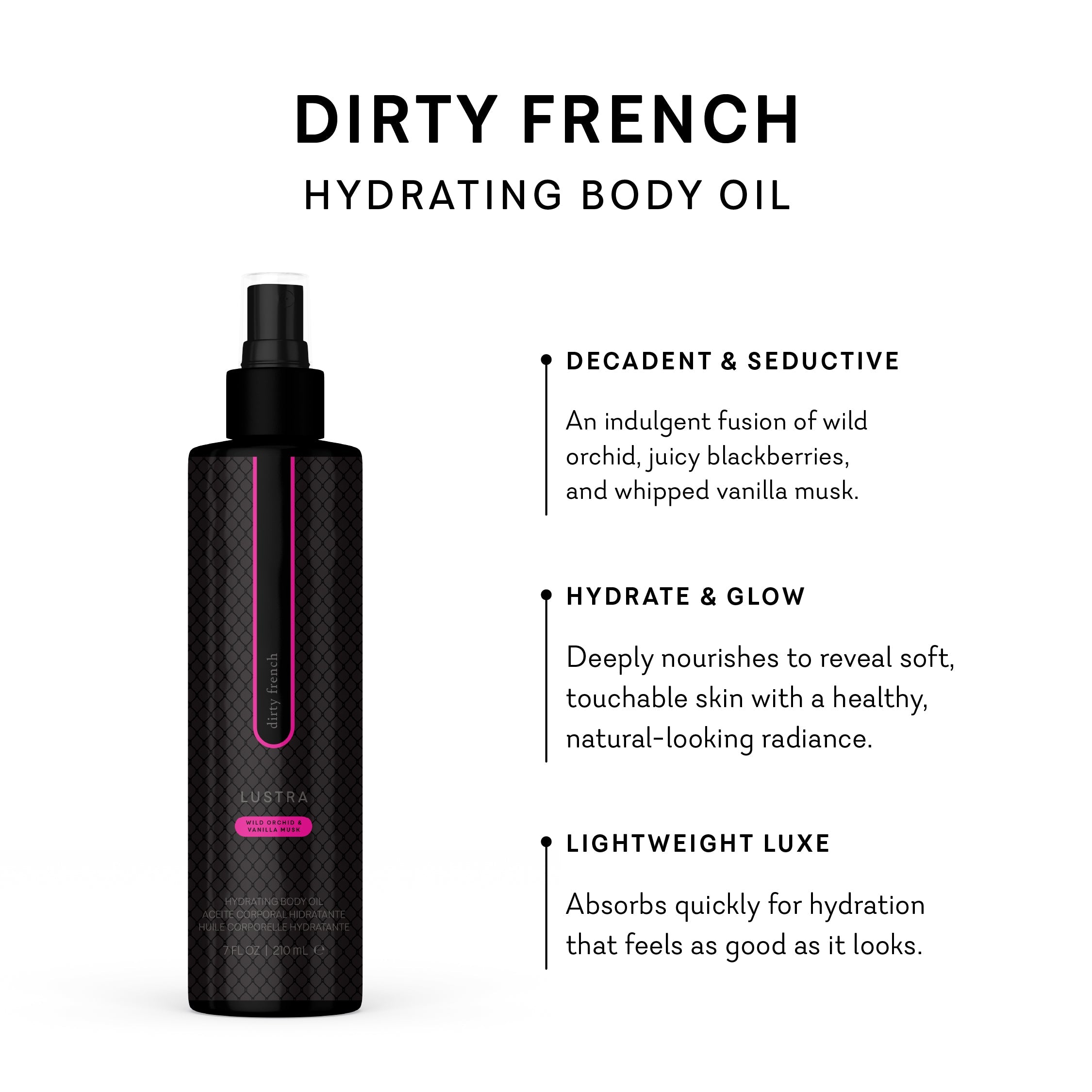 Lustra Hydrating Body Oil - Dirty French