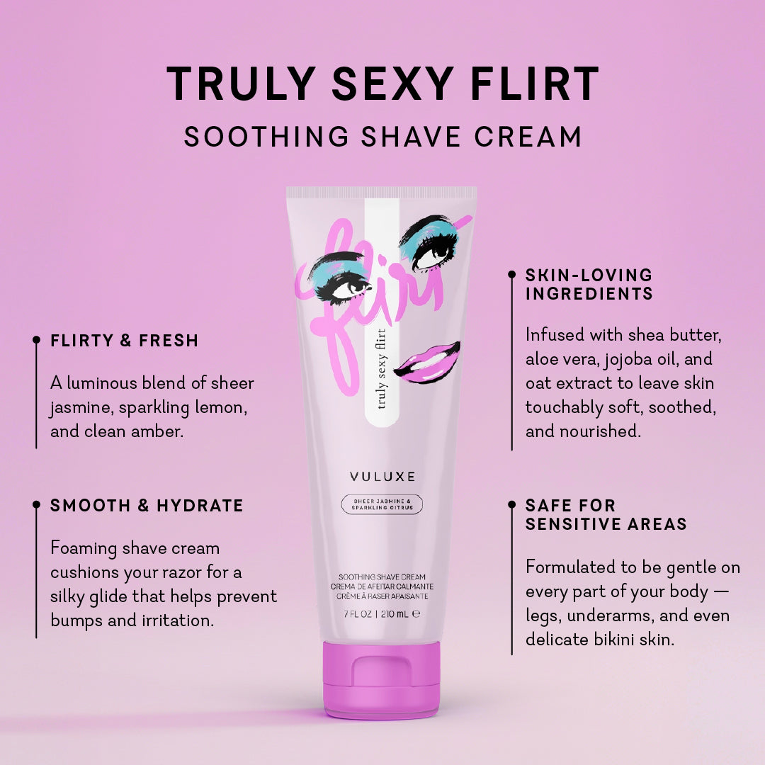 Vuluxe Soothing Shave Cream - Truly Sexy Flirt