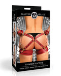 Master Series Crimson Captive Thigh, Wrist, Ankle Hog Tie Restraints
