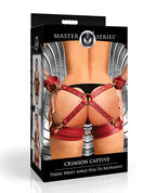 Master Series Crimson Captive Thigh, Wrist, Ankle Hog Tie Restraints